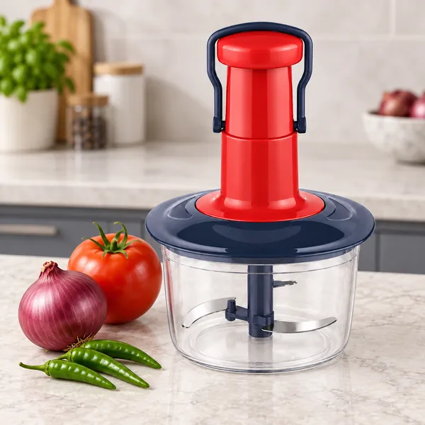 Red_Manual_Push_Pull_Vegetable_Chopper