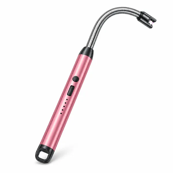 Pink_Usb_Rechargeable_Flexible_Neck_Gas_Lighter