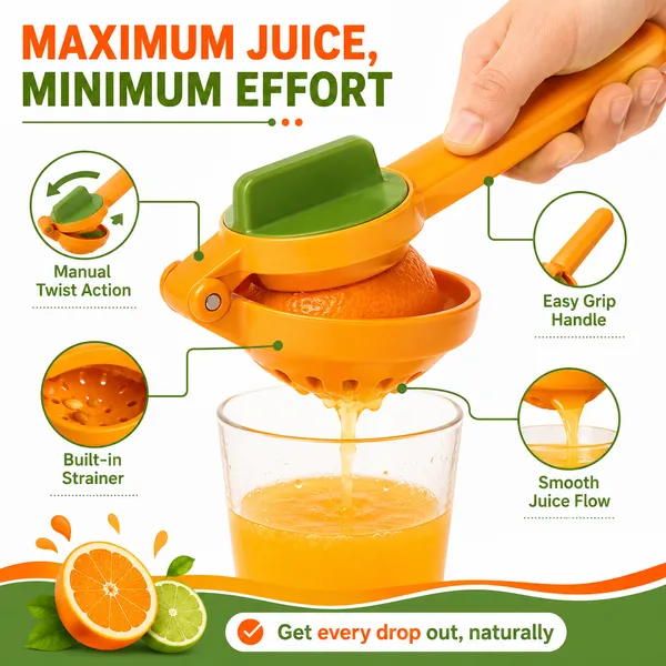 Orange_Plastic_Manual_Citrus_Juicer