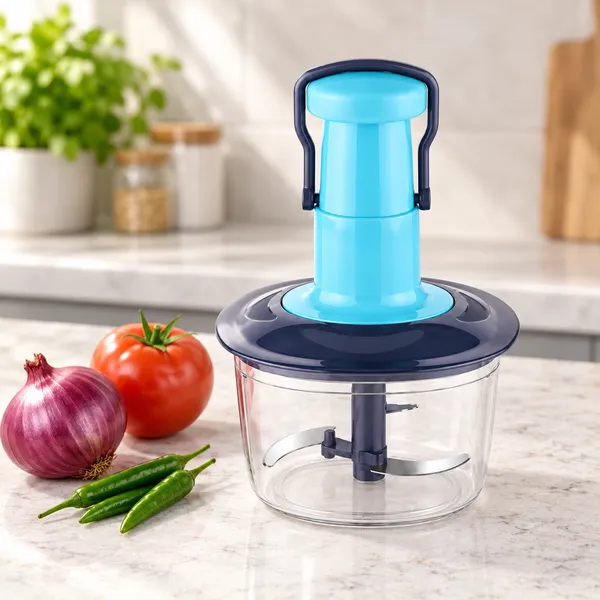Blue_Manual_Pull_Cord_Vegetable_Chopper