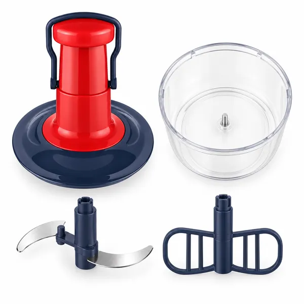 Red_Manual_Push_Pull_Vegetable_Chopper