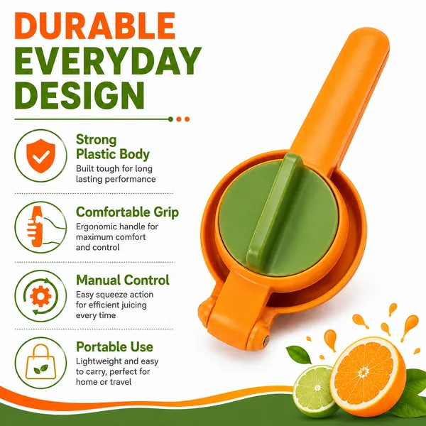 Orange_Plastic_Manual_Citrus_Juicer