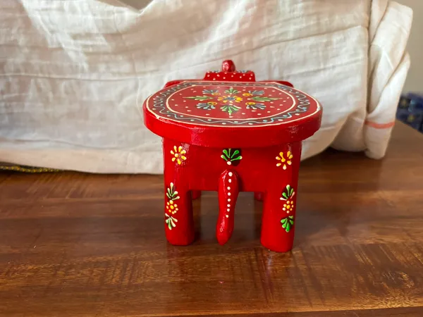 Hand-Painted_Wooden_Elephant_Stool_–_Set_of_2