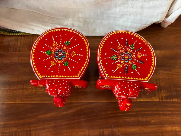 Hand-Painted_Wooden_Elephant_Stool_–_Set_of_2