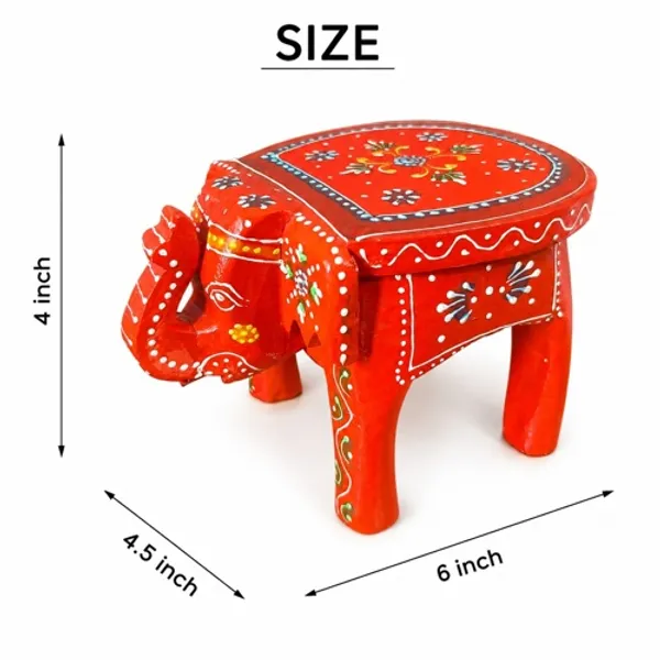 Hand-Painted_Wooden_Elephant_Stool_–_Set_of_2