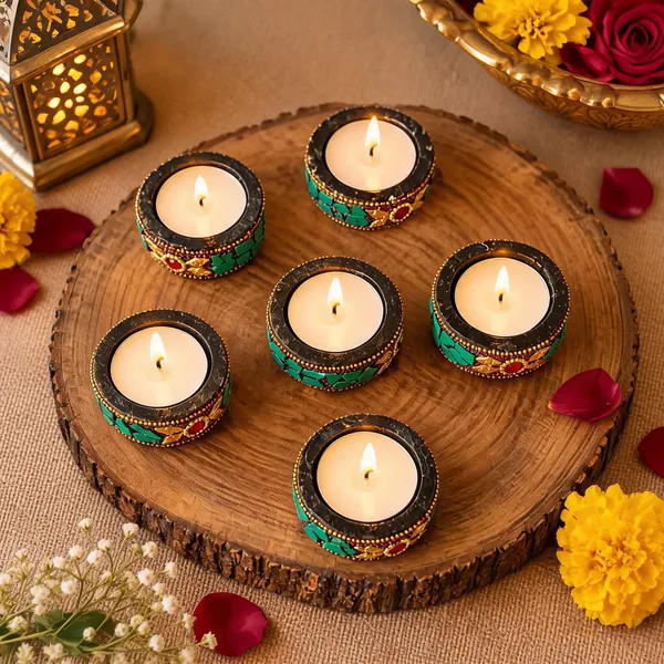 Fiber_Festive_Embellished_Tealight_Holder_Set_Of_6