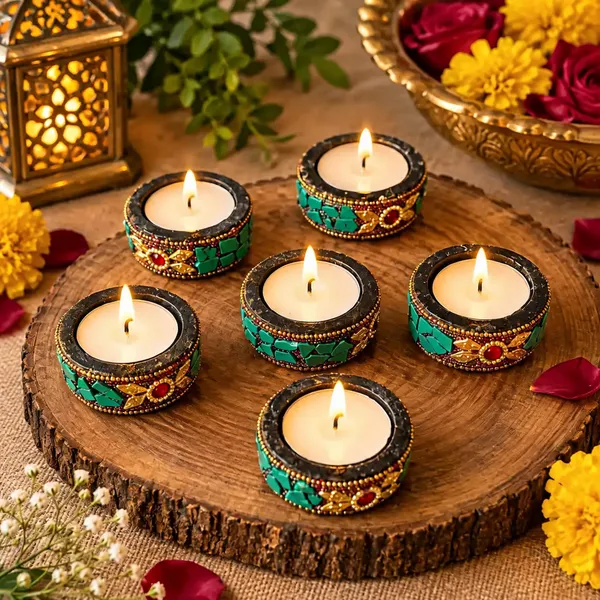 Fiber_Festive_Embellished_Tealight_Holder_Set_Of_6