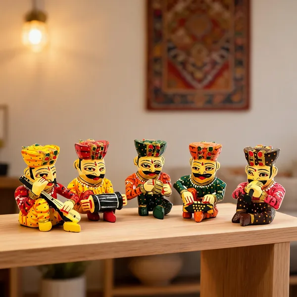Wooden_Multicolor_Musician_Figurine_Set_Of_5