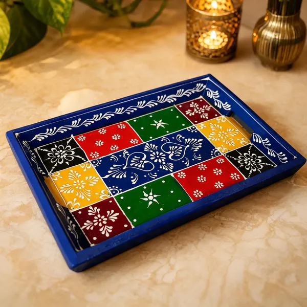 Wooden_Traditional_Floral_Print_Serving_Tray