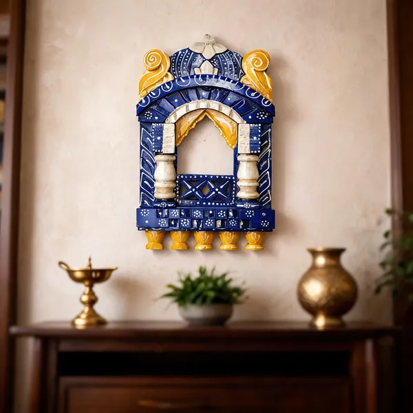Wooden_Traditional_Blue_Gold_Pooja_Mandir_Wall_Decor