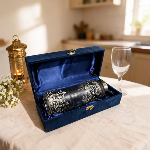 Glass_Ornate_Cylindrical_Decorative_Bottle_With_Gift_Box