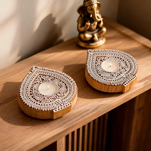 Wooden_Festive_Mandala_Tealight_Holder_Set_Of_2