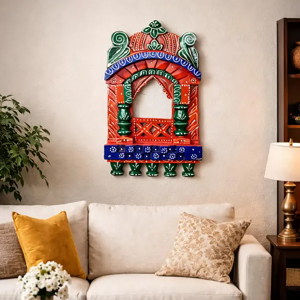 Wooden_Traditional_Painted_Temple_Wall_Hanging