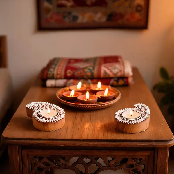 Wooden_Decorative_Paisley_Pattern_Tealight_Holder_Set_Of_2