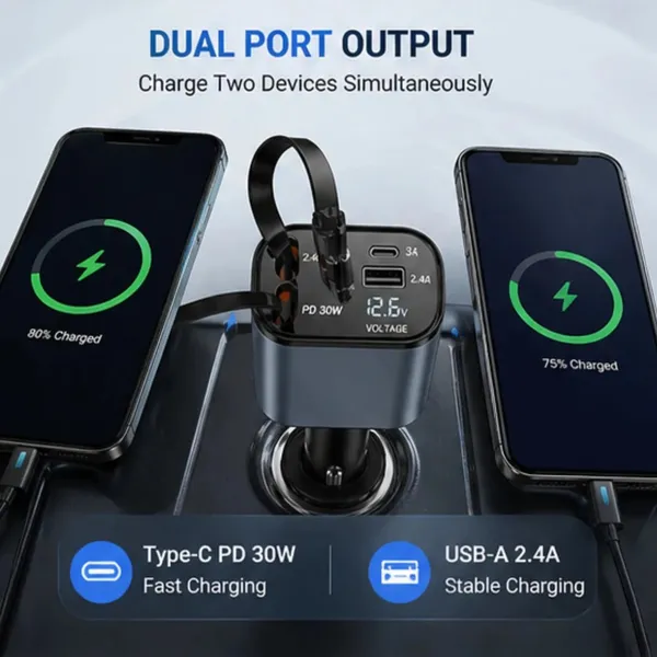 4_In_1_Car_Charger_With_Retractable_Cable