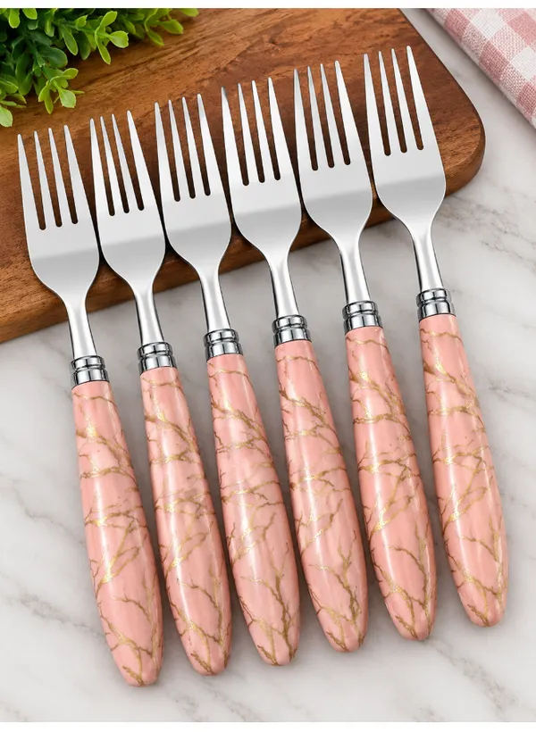 Metal_Modern_Marble_Pattern_Fork_Set