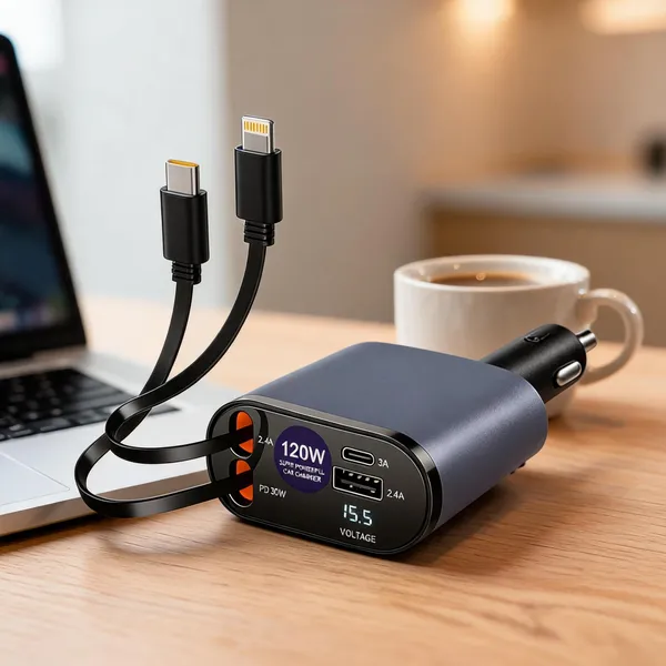 4_In_1_Car_Charger_With_Retractable_Cable