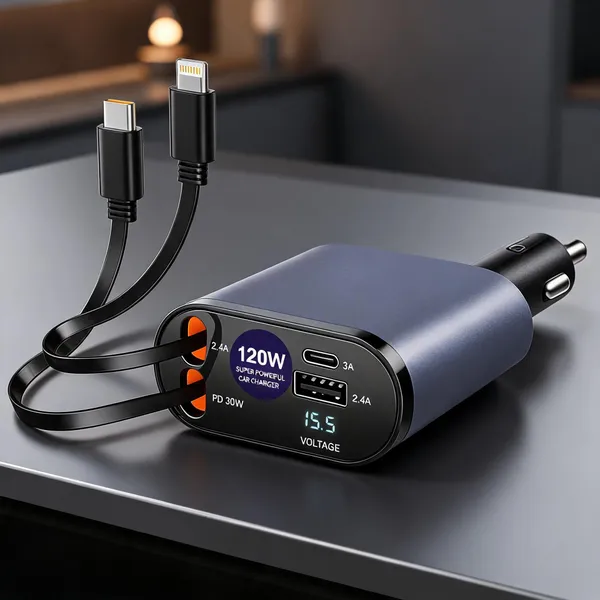 4_In_1_Car_Charger_With_Retractable_Cable