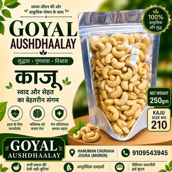Goyal_Aushdhaalay_Natural_Cashew_Nuts_250g