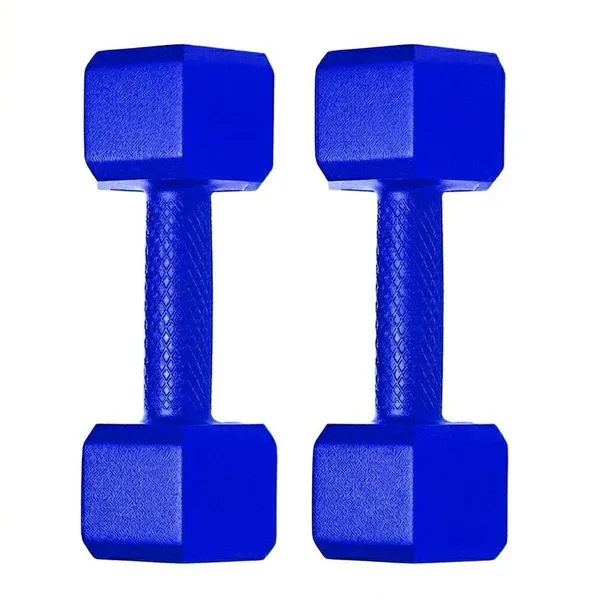 Wilora_Blue_Pvc_3_Kg_Hex_Fixed_Weight_Dumbbell_Pair