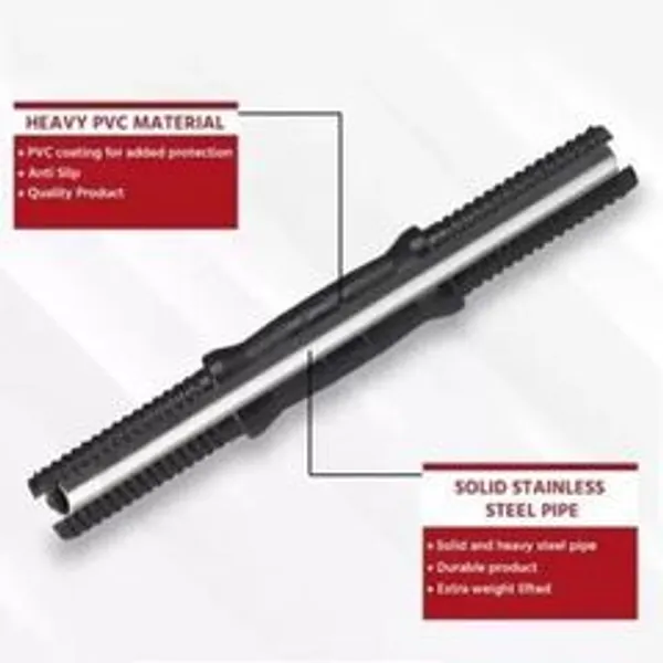 Black_Steel_15-Inch_Dumbbell_Rod_With_Nuts_For_Home_Gym