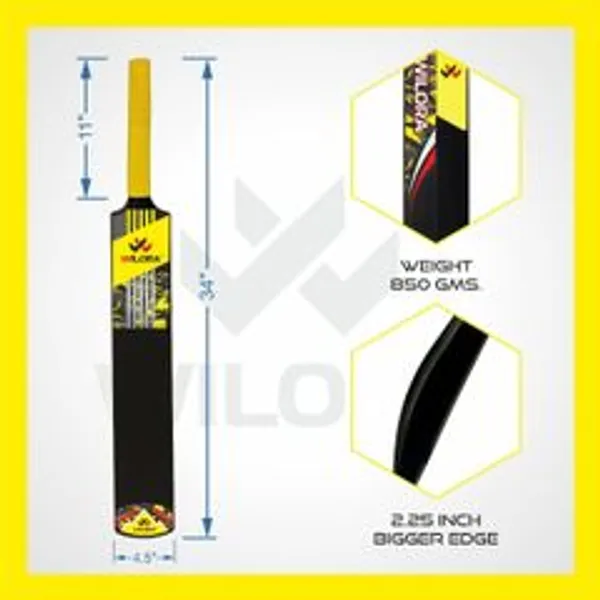 Wilora_Plastic_Full_Size_Cricket_Bat_34X4.5_Inch