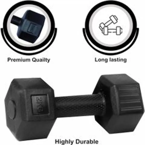 Pvc_Hex_Dumbbell_Set_2_Kg_Each_4_Kg_Total_Fixed_Weight