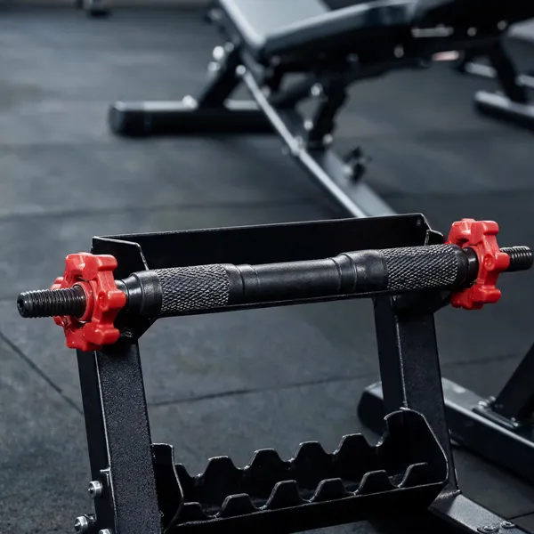 Black_Steel_15-Inch_Dumbbell_Rod_With_Nuts_For_Home_Gym