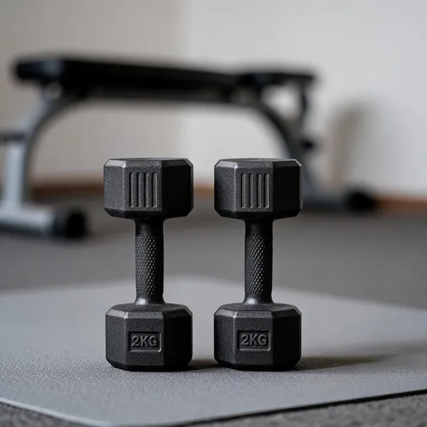 Pvc_Hex_Dumbbell_Set_2_Kg_Each_4_Kg_Total_Fixed_Weight