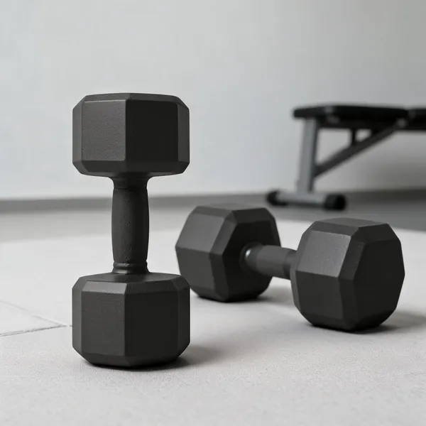 Black_Pvc_5Kg_Hex_Fixed_Weight_Dumbbell_For_Home_Gym