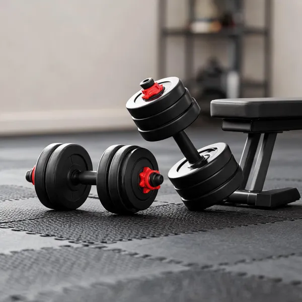 Black_Pvc_Rubber_Coated_Hex_Fixed_Weight_Dumbbell_Set