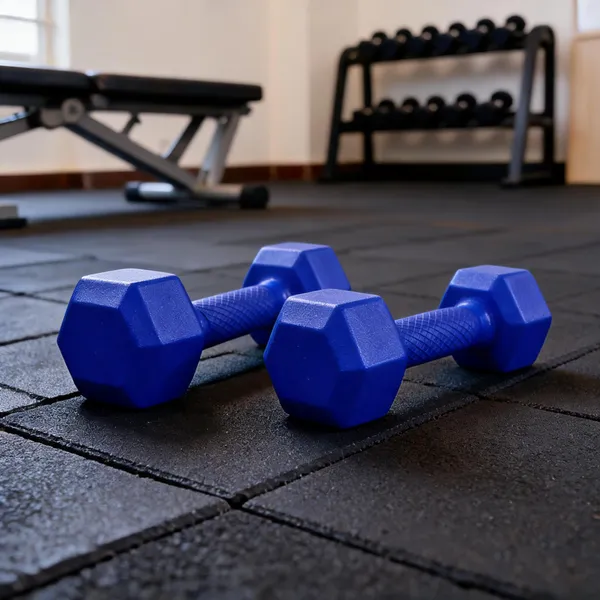 Wilora_Blue_Pvc_3_Kg_Hex_Fixed_Weight_Dumbbell_Pair