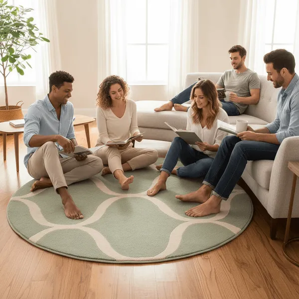 Velvenio_Round_Hand_Tufted_Carpet_Rug