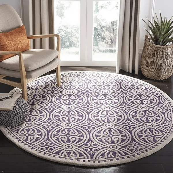 Snuggique_Round_Hand_Tufted_Carpet_Rug