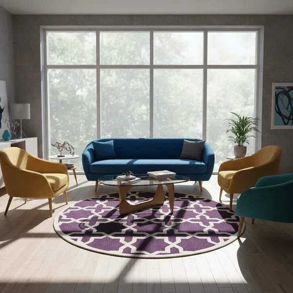 Softora_Round_Hand_Tufted_Carpet_Rug