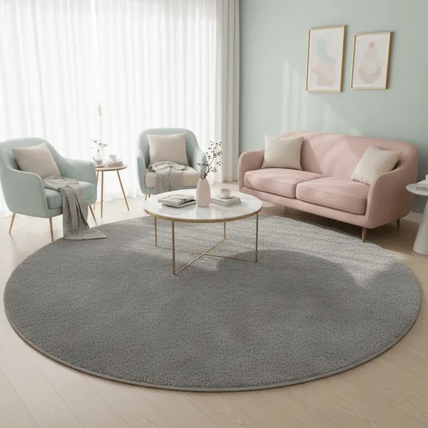 Snugique_Round_Hand_Tufted_Carpet_Rug