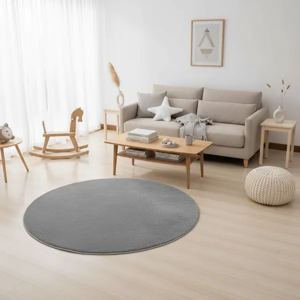 Snugique_Round_Hand_Tufted_Carpet_Rug