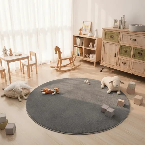 Snugique_Round_Hand_Tufted_Carpet_Rug