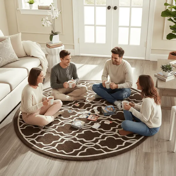 Furryquest_Round_Hand_Tufted_Carpet_Rug