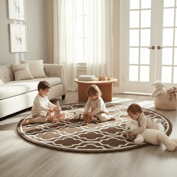 Furryquest_Round_Hand_Tufted_Carpet_Rug