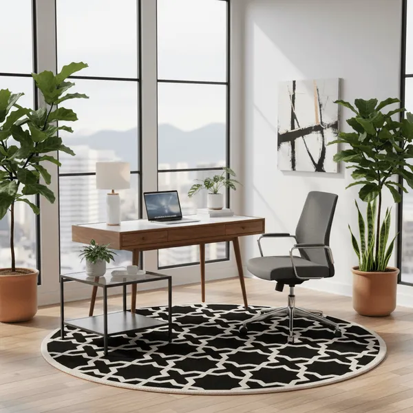 Furruno_Round_Hand_Tufted_Carpet_Rug