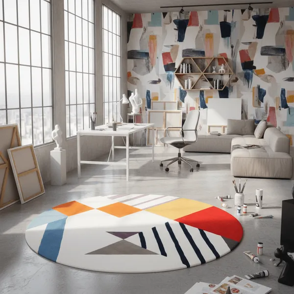 Plusharo_Round_Hand_Tufted_Carpet_Rug