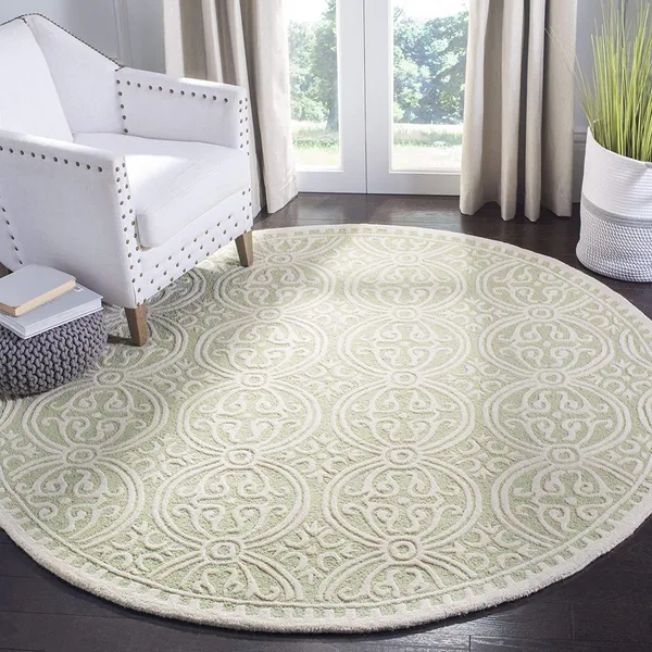 Plushvio_Round_Hand_Tufted_Carpet_Rug