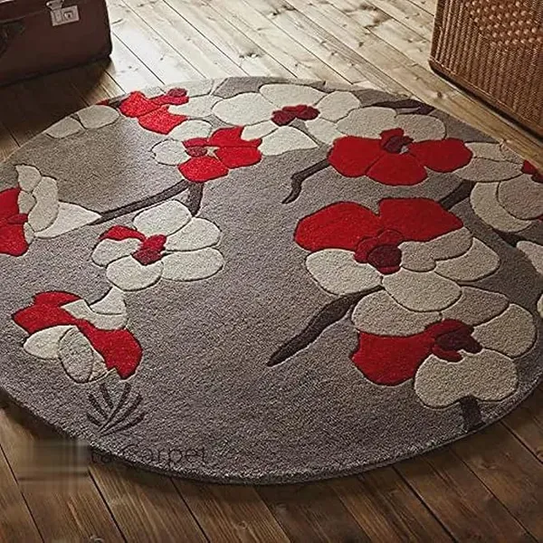 Fuzurio_Round_Hand_Tufted_Carpet_Rug