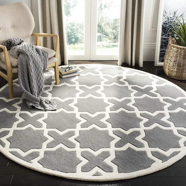 Halozone_Round_Hand_Tufted_Carpet_Rug