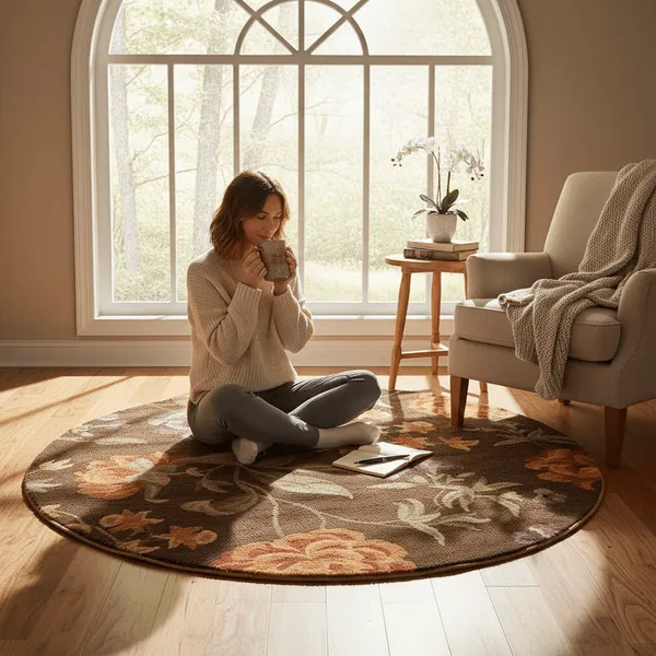 Cozyvora_Round_Hand_Tufted_Carpet_Rug