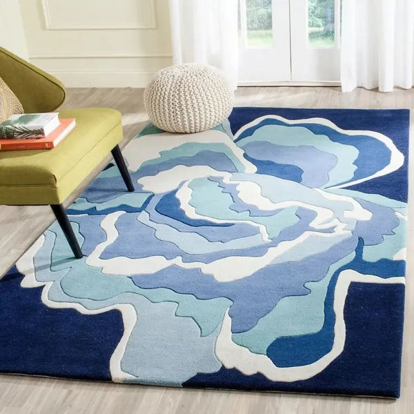 Aqua_Splash_Hand_Tufted_Carpet