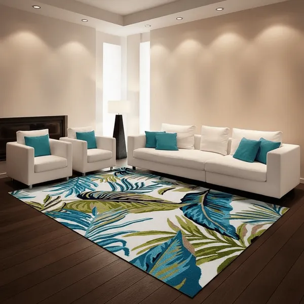 Green_Leaf_Hand_Tufted_Carpet