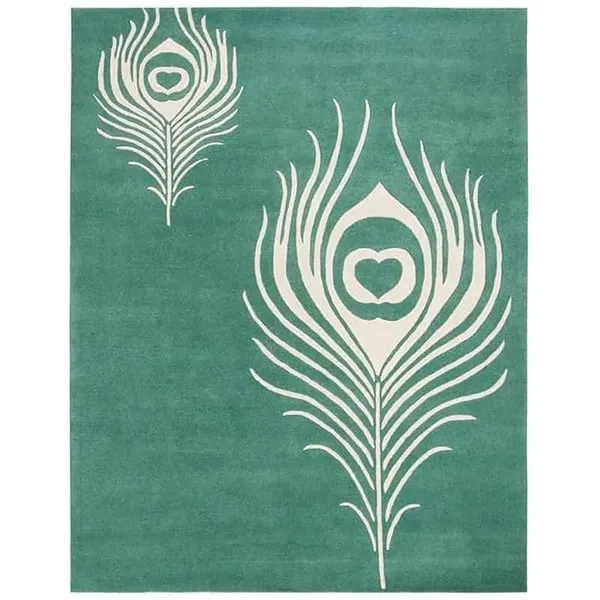 Green_Feather_Hand_Tufted_Carpet