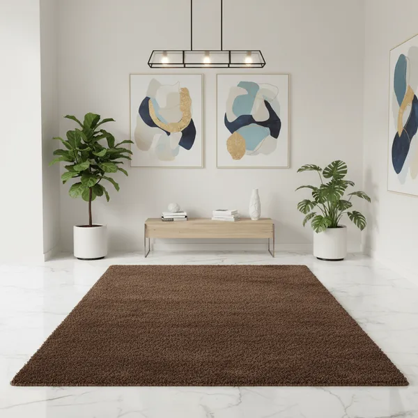 Simintic_Shaggy_Carpet_Rug_Brown_Microfiber